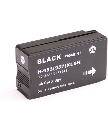 Toners-kopen.nl HP 953XL L0S70AE zwart  alternatief - compatible inkt cartridge voor Hp 953XL zwart Officejet Pro 8210