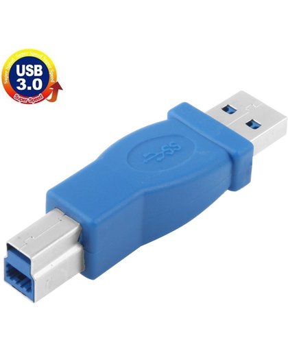 Super USB 3.0 snelheid mannetje Type A naar mannetje Type B Adapter (blauw)