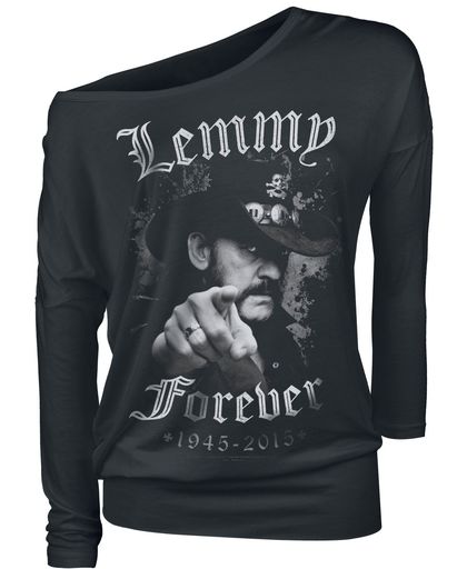 Motörhead Lemmy Pointing Girls longsleeve zwart
