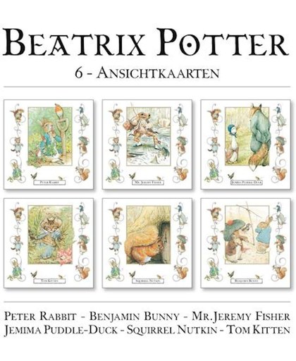 Beatrix Potter 6 ansichtkaarten