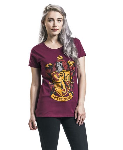Harry Potter Gryffindor Crest Girls shirt bordeaux