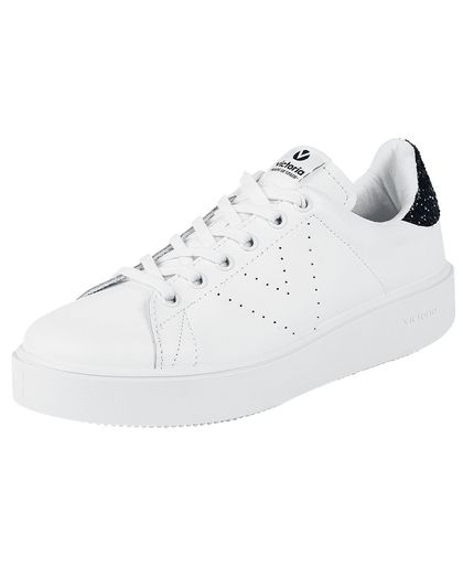 Victoria Deportivo Piel Sneakers wit-zwart
