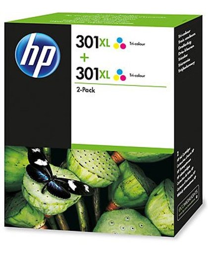 HP 301XL 2-pack High Yield Tri-color Original Ink Cartridges inktcartridge