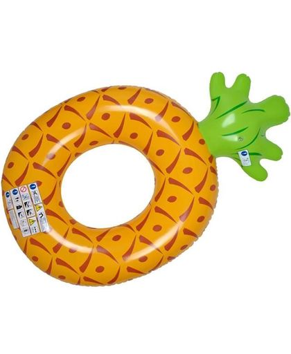 Luchtbed ananas - voor zwembad - strand - opblaasbaar - 165x110