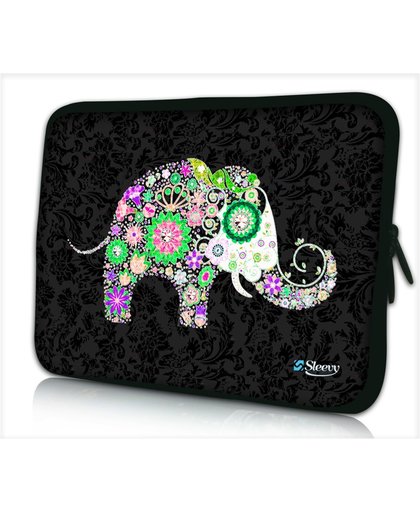 Laptophoes 11,6 inch olifant indisch patroon - Sleevy