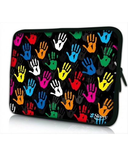 Laptophoes 13,3 gekleurde handjes - Sleevy