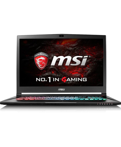 MSI Gaming GS73VR 7RF(Stealth Pro 4K)-214BE Zwart Notebook 43,9 cm (17.3") 3840 x 2160 Pixels 2,8 GHz Zevende generatie Intel® Core™ i7 i7-7700HQ