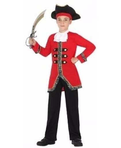 Engelse marine kostuum voor jongens - piraten / maritiem 128 (7-9 jaar)