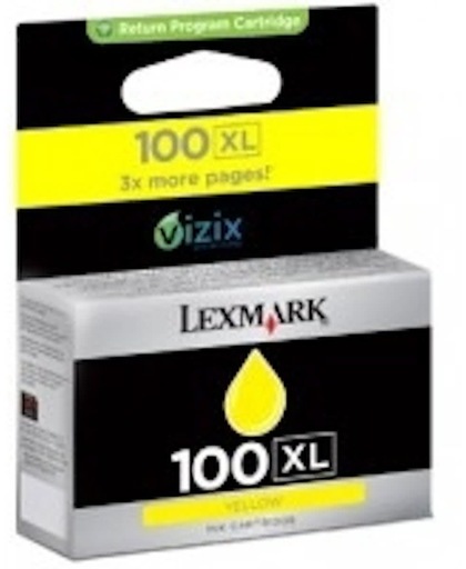 Lexmark 100XL inktcartridge Geel