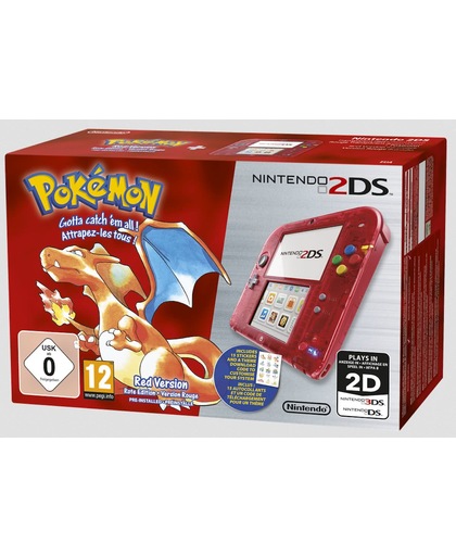 Nintendo 2DS + Pokemon Red - Rood