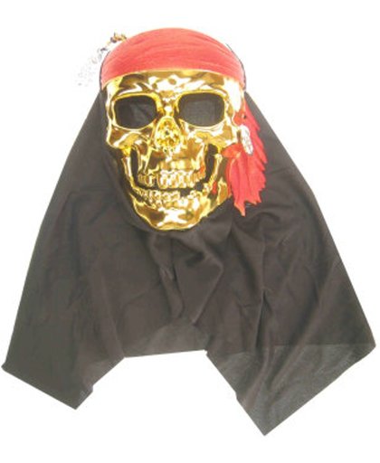 Masker piraat goud met doek