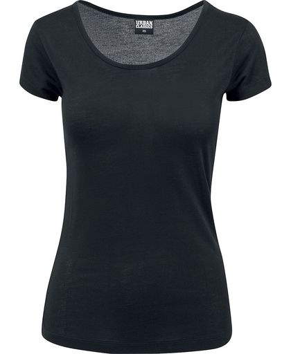 Urban Classics Ladies Basic Viscose Tee Girls shirt zwart