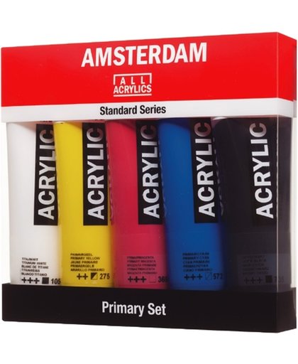 Amsterdam Standard acrylverf 5 tubes 120ml "Primary"
