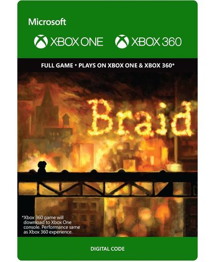 Braid - Full Game - Xbox 360 - Plays on Xbox One