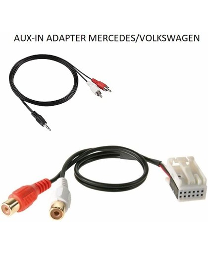 1424-03 Aux adapter Mercedes CL-klasse aux kabel 3,5mm jack