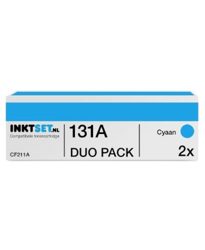 Jamos - Tonercartridges / Alternatief voor de HP 131A (CF211A) Toner Cyaan Duo Pack