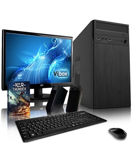Alpha 1 Game PC - 3.9GHz AMD 2-Core CPU, Gaming Desktop PC met 19" Monitor, Levenslang Garantie (A4 Dual Core Processor, 4 GB RAM, 500 GB Harde Schijf, 150MBs WiFi Adapter, Zonder Besturingssysteem)