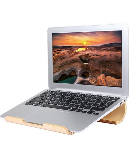 SamDi Houten Laptop / Tablet Standaard Laag Universeel Berken