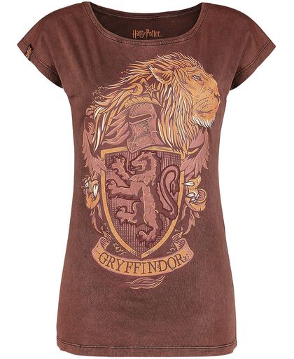 Harry Potter Gryffindor Girls shirt donkerrood