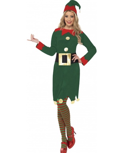 Kerst Elfjes kostuum groen voor dames 44-46 (l)