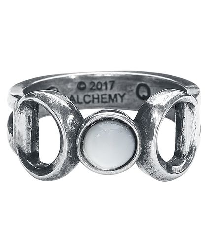 Alchemy Gothic Triple Goddess Ring zilverkleurig