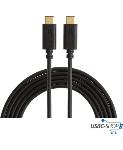 USB Type C kabel Zwart 3M (USB Type C naar USB Type C)