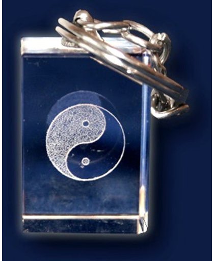 3D kristal sleutelhanger Yinyang