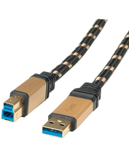 Roline USB naar USB-B kabel - USB3.0 - 0,80 meter