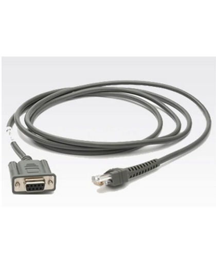 Zebra RS232 Cable 2.1m RS232 Grijs seriële kabel