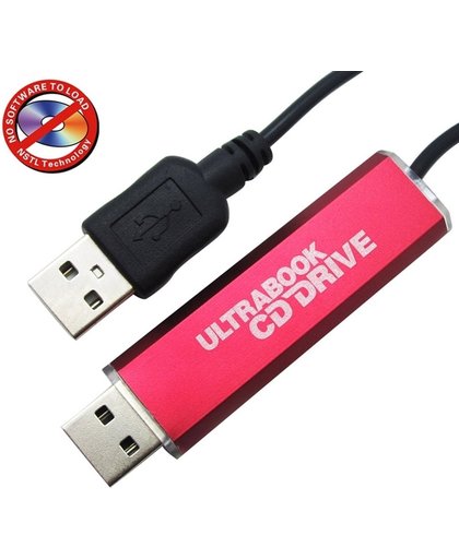 A830 USB Externe Drive Bridge Bestands Opname Overdracht Notebook CD-ROM PC Drive Connector, Lengte: 110cm (Rood + zwart)