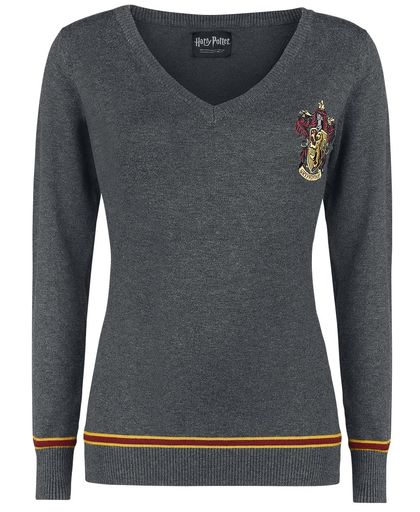 Harry Potter Gryffindor Girls trui grijs gemêleerd