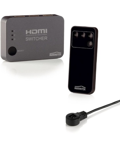 Marmitek Connect 310 UHD - HDMI Auto Switch | 3 in / 1 uit | 3D | UHD