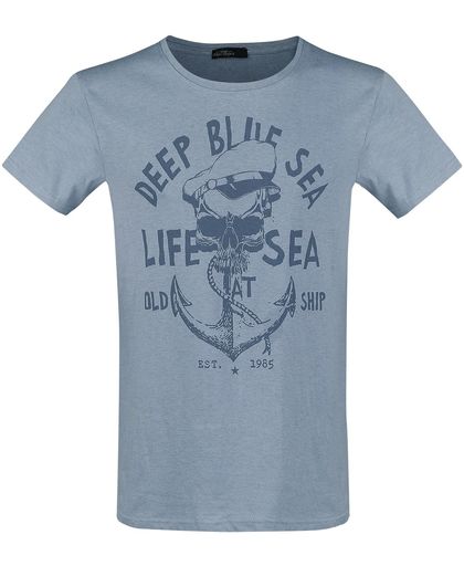 Urban Surface Old Ship T-shirt blauw