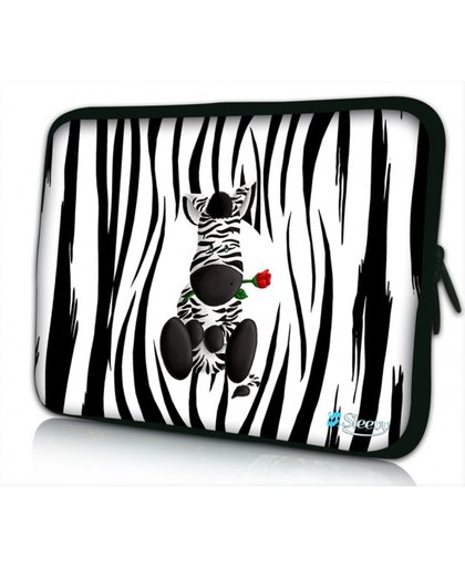 Laptophoes 11.6 inch schattige zebra - Sleevy