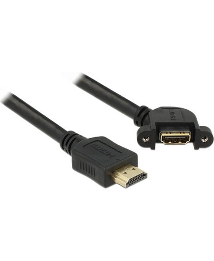 DeLOCK HDMI A, 1m 1m HDMI HDMI Zwart HDMI kabel