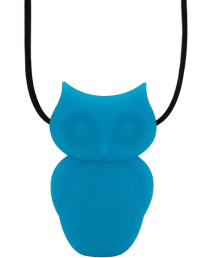 Jellystone Designs Owl Pendant - Bijtketting - Blue Hawaiian