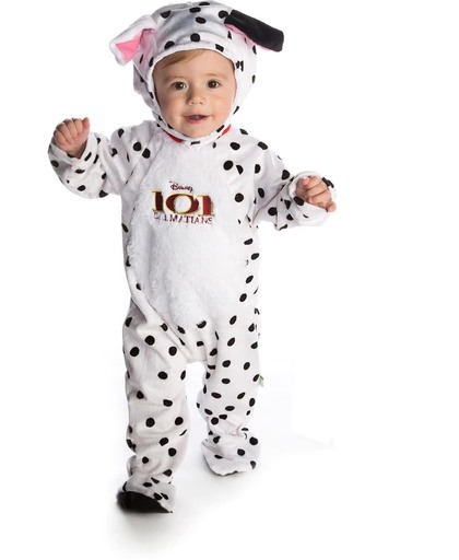 101 Dalmatiër™ romper met capuchon kostuum voor baby's - Kinderkostuums