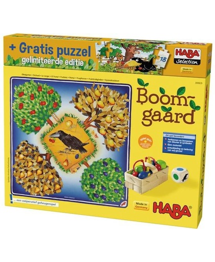 Haba bordspel Boomgaard met puzzel - speciale uitgave 300829