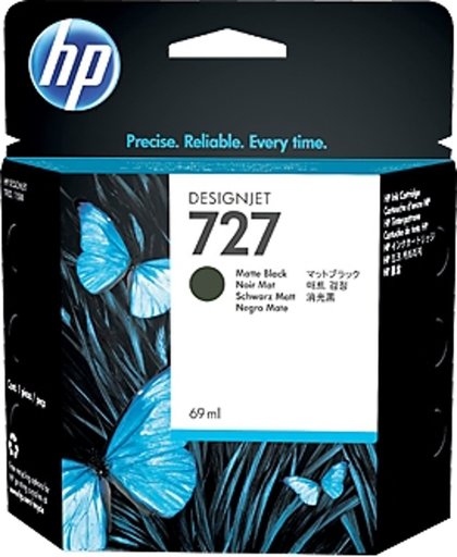 HP 727 69-ml Matte Black inktcartridge Mat Zwart