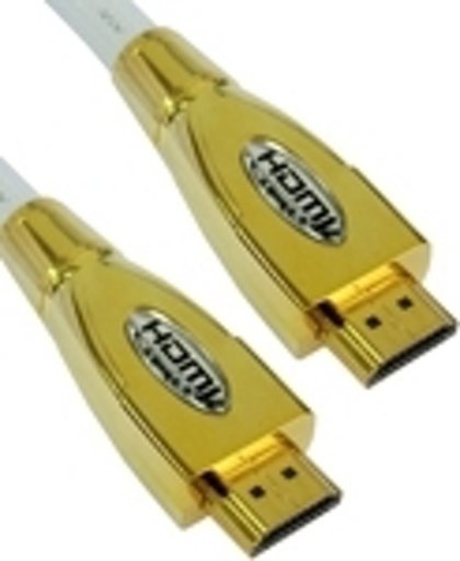 HDMI 19 Pin mannetje naar HDMI 19Pin mannetje vergulde kabel, 1.3 Versie, Ondersteunt HD TV / Xbox 360 / PS3 etc, Lengte: 3 meter