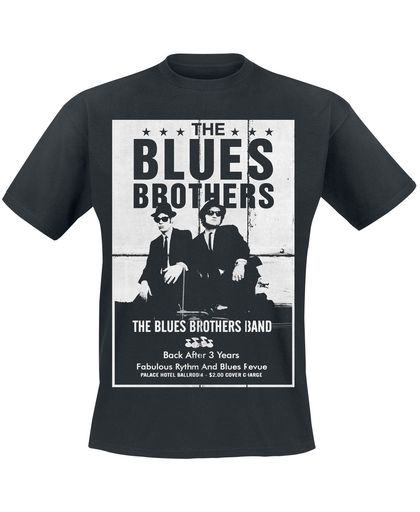 Blues Brothers Poster T-shirt zwart