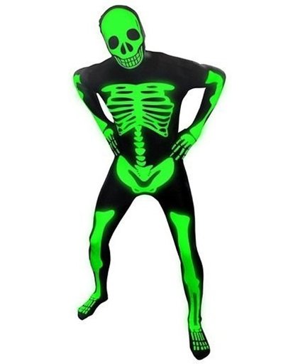 Halloween Originele morphsuit skelet print Xl (175-180 cm)