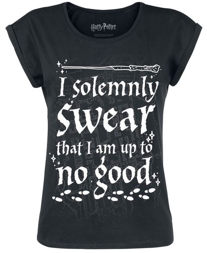 Harry Potter I Solemnly Swear Girls shirt zwart
