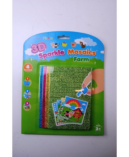 3D Sparkle Mosaics Farm