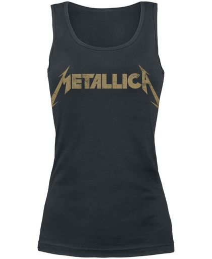 Metallica Hetfield Iron Cross Guitar Girls top zwart