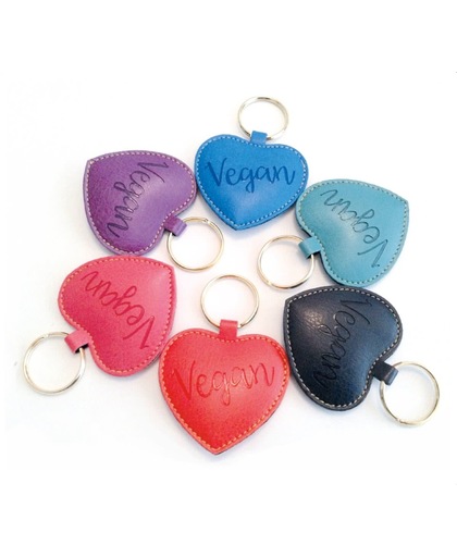 Sleutelhanger - Turkoois Heart | Keychain heart - Turquoise | Vegan Collection