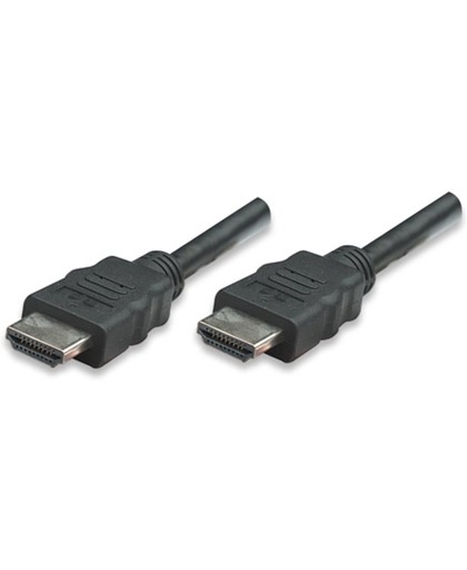Manhattan HDMI 10m HDMI HDMI Zwart kabel
