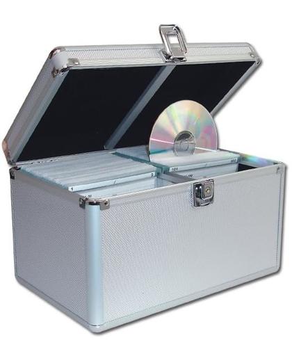 CD / DVD koffer, DJ Case voor het opbergen van 200 CDs, DVDs of Games, afsluitbaar.