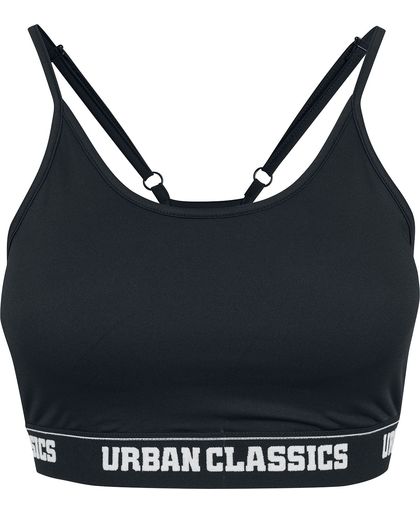 Urban Classics Ladies Sports Bra Bustier zwart