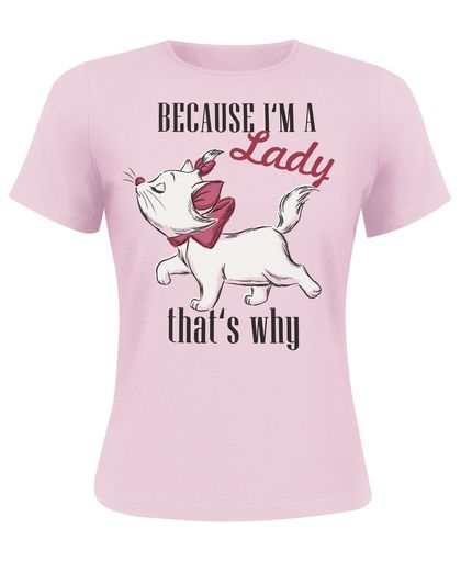 Aristocats I&apos;m A Lady Girls shirt lichtroze